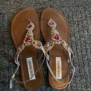 Gem embellished Steve madden sandals